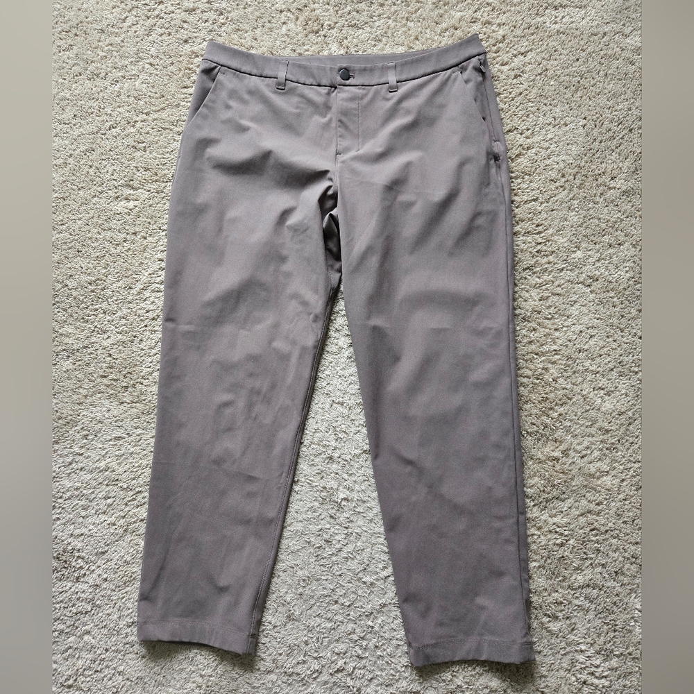 Lululemon Slim Fit Dress Pants Mens 36 Beige Khaki
